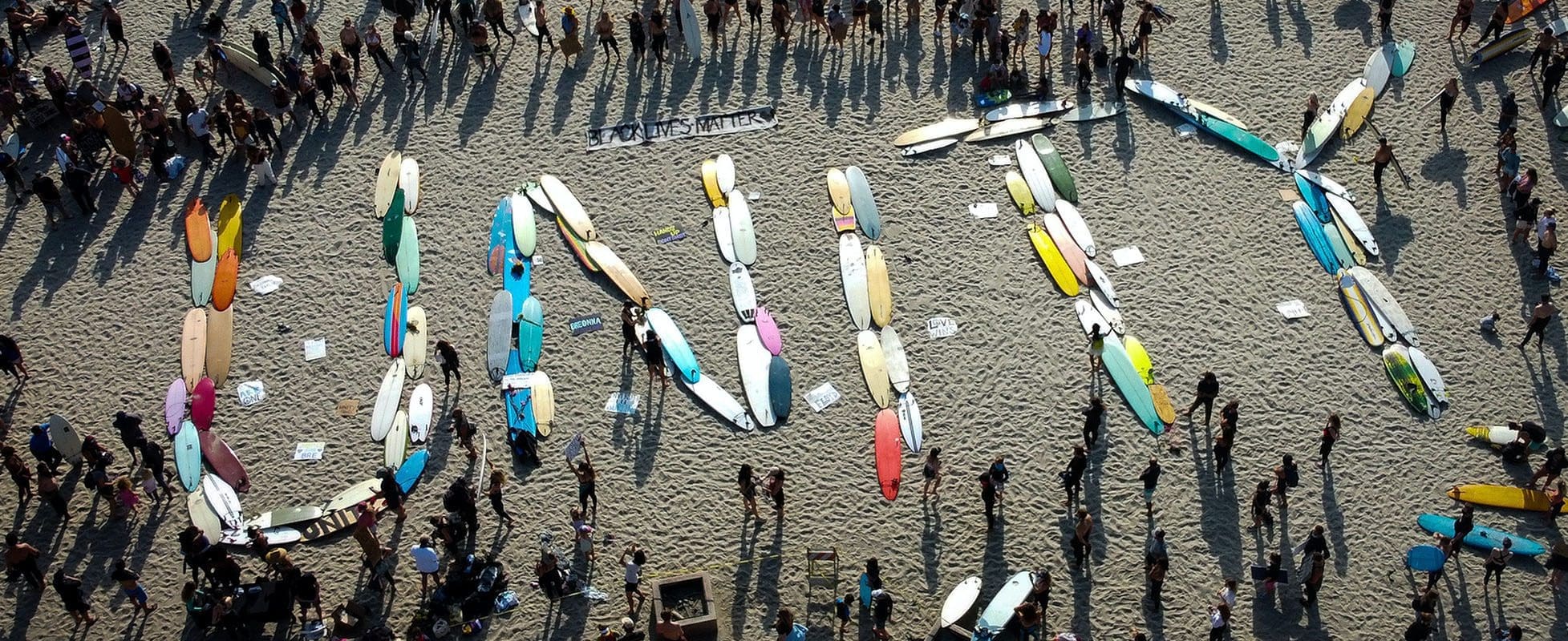 unity made from surf boards